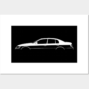 Lexus GS 300 (S140) Silhouette Posters and Art